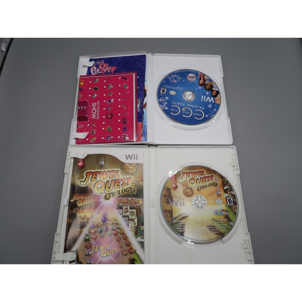 WII Charm Girls Club: Pajama Party CIB & Jewel Quest Trilogy With Manuals Lot - Picture 4 of 4